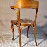 Early 20th century curved wooden office chair