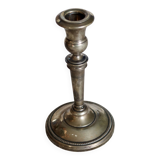 Antique silver-plated candlestick – Beaded decoration