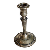 Antique silver-plated candlestick – Beaded decoration