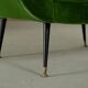 Green velvet armchairs by Gigi Radice, Italy 1950s set of 2
