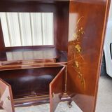Meuble TV  laqué chinois L 1m H 1,34m P 0,50m
