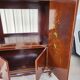 Chinese lacquered TV cabinet L 1m H 1.34m D 0.50m