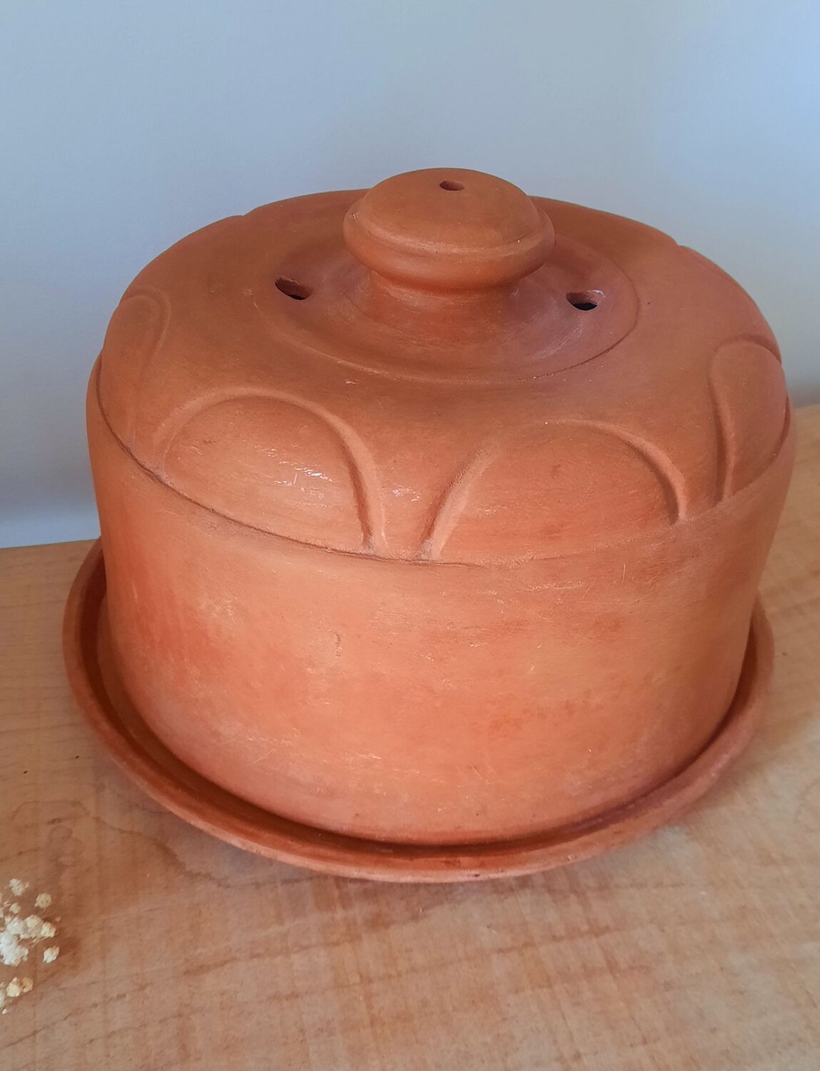 Terracotta butter bell