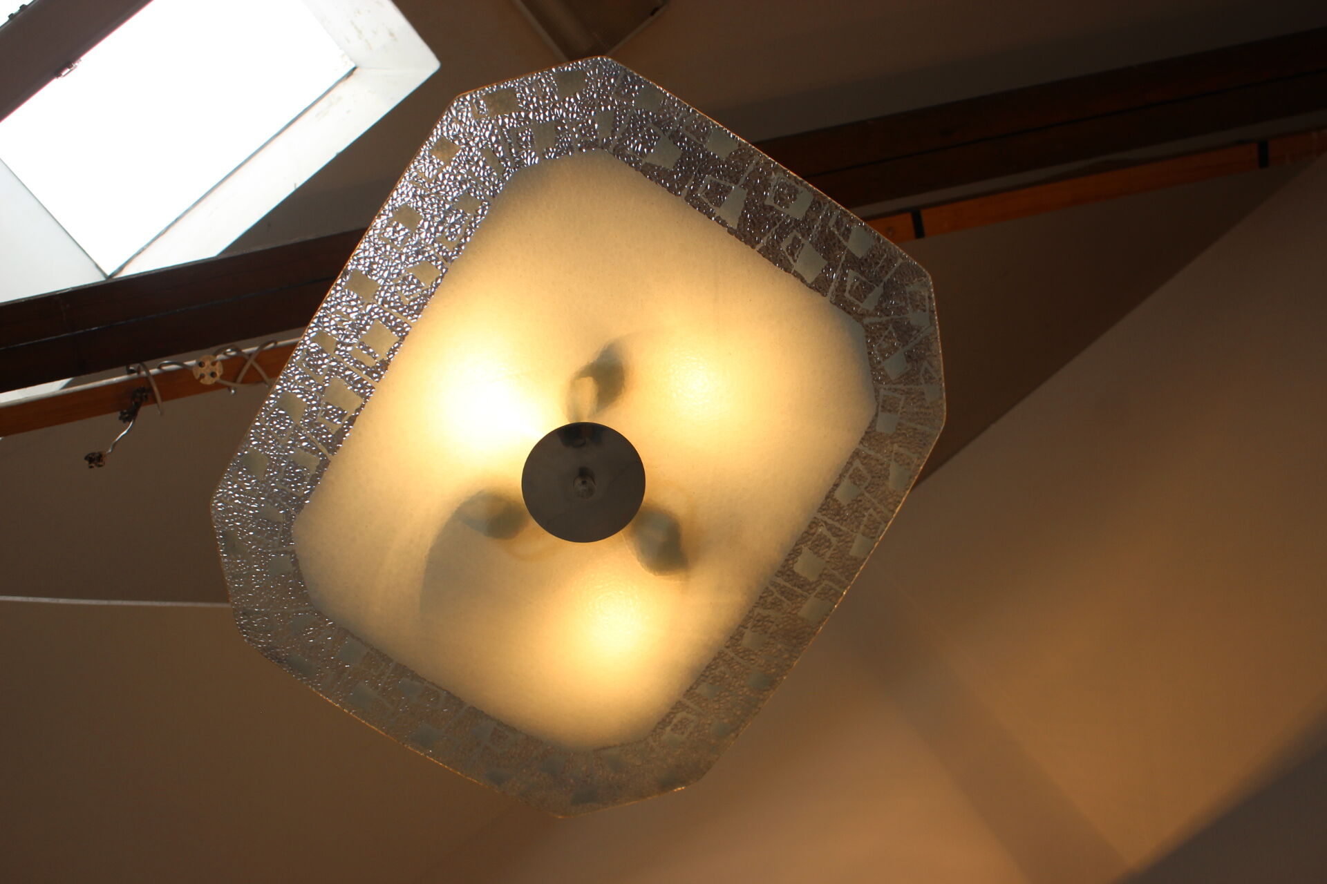 Mid-Century Glass Pendant, 1960's