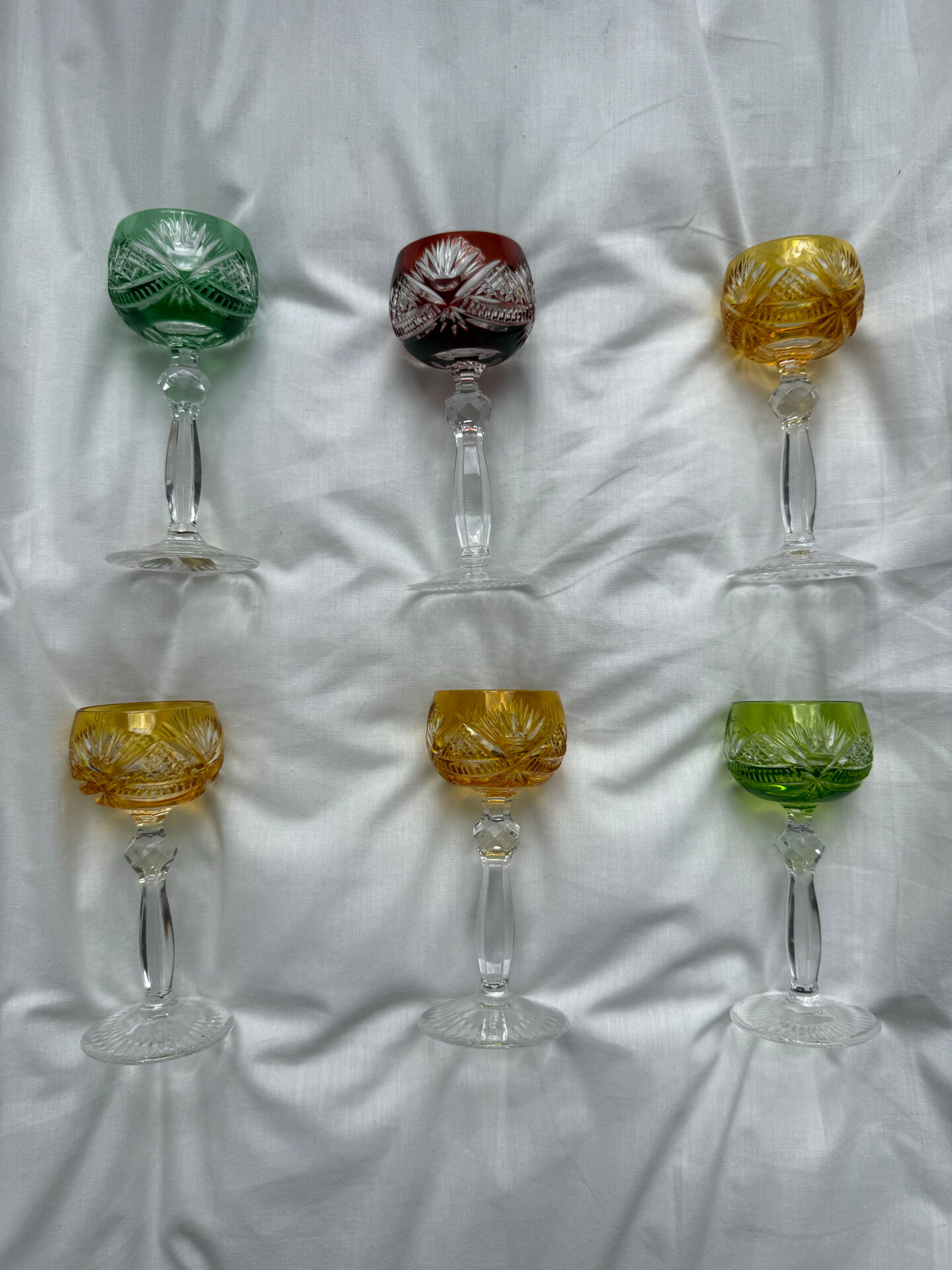 Cut crystal liqueur service – Lead crystal 24% (6 glasses)