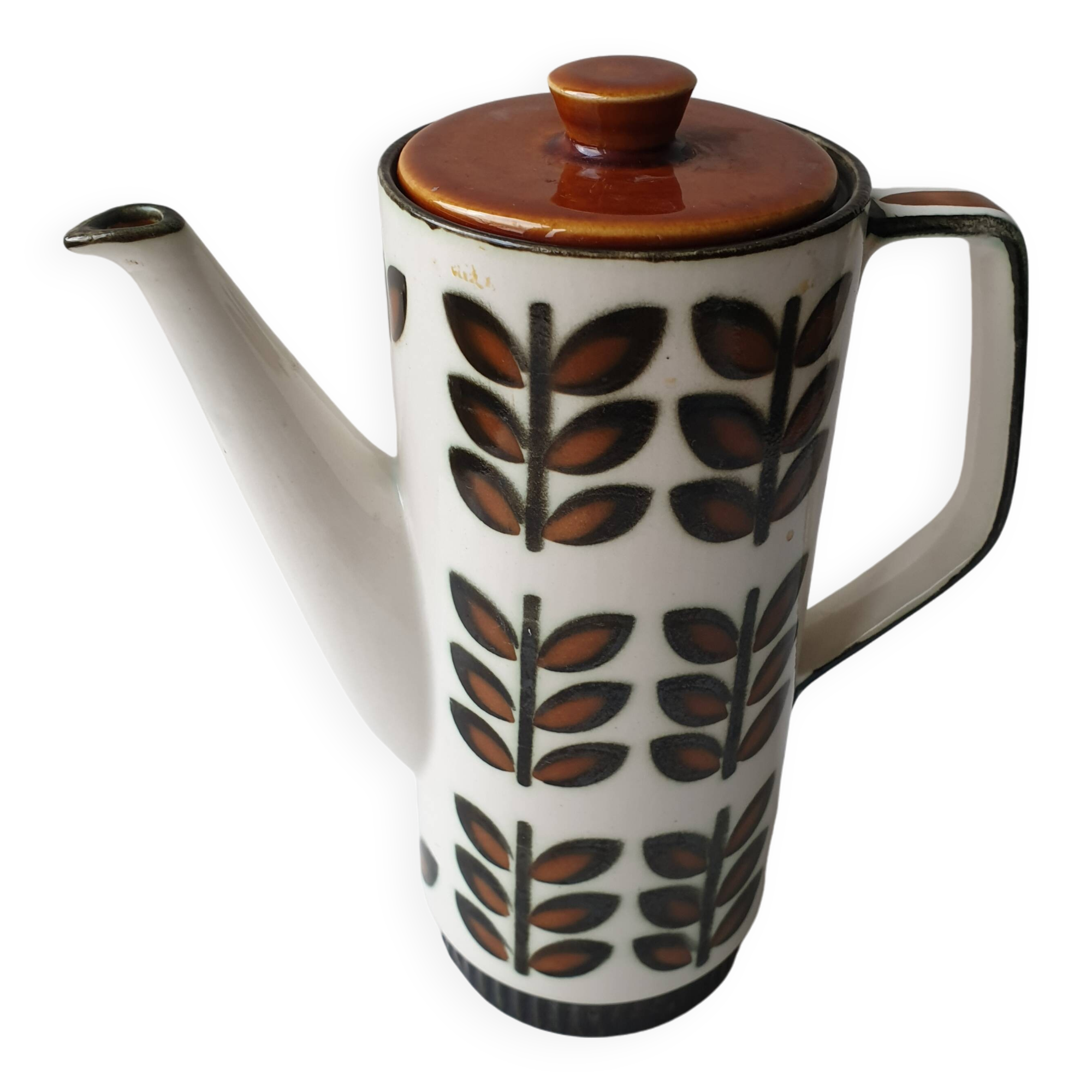 Vintage porcelain coffee pot signed Boch Rambouillet