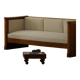 Self-supporting canapé "Karl Johan" from the early 20th century, modern Swedish style.