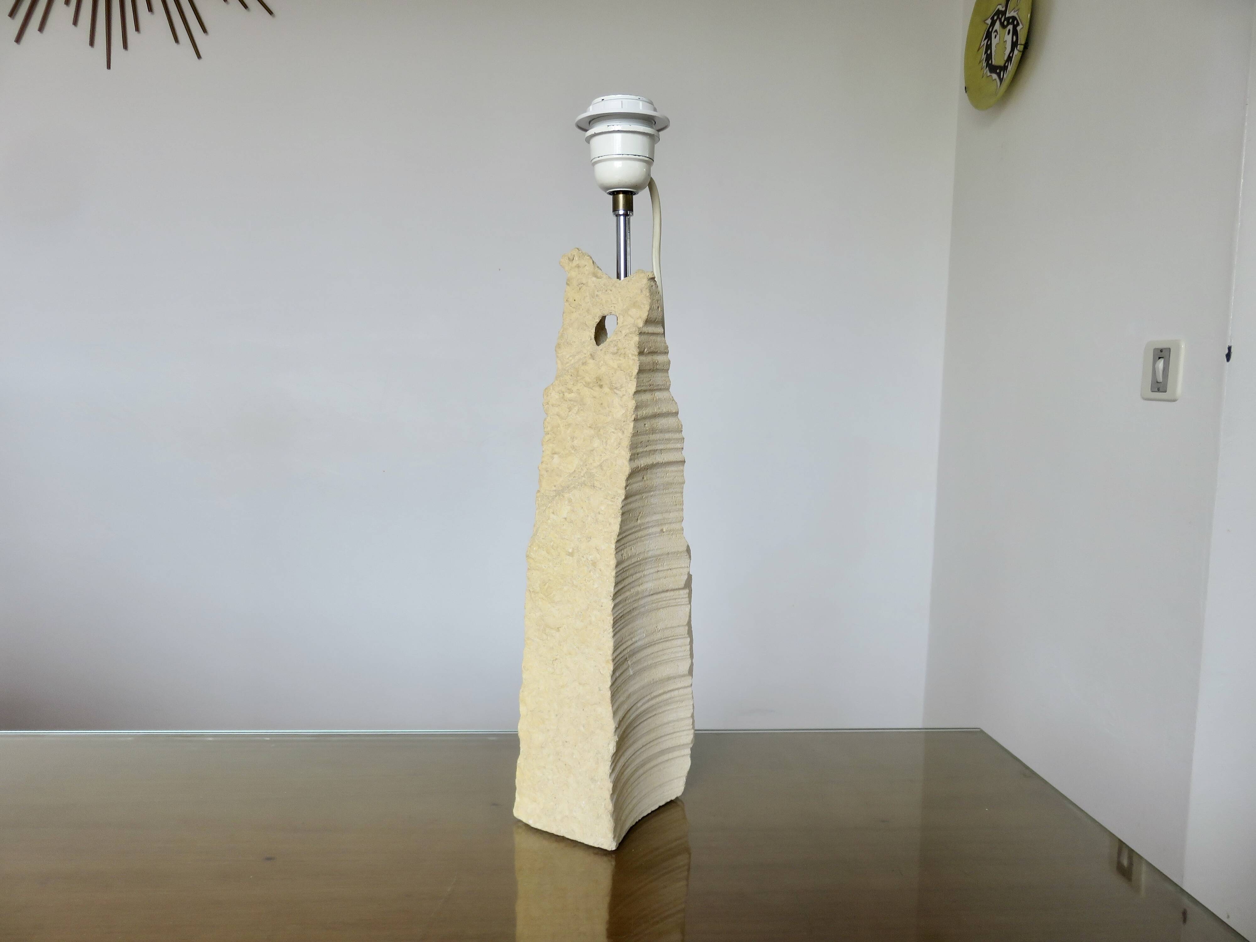 Luberon stone lamp, 1980