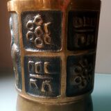 Bronze vase signed 60s