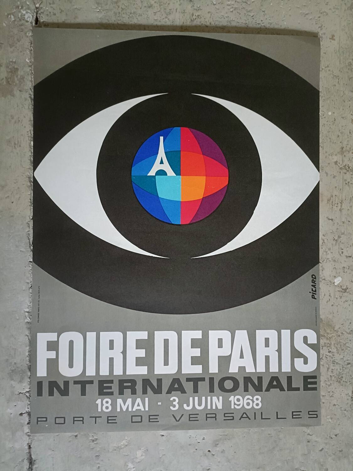 Original poster 1968 Paris Fair
