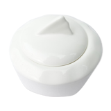 Sucrier en porcelaine blanche