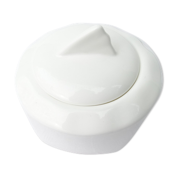White porcelain sugar bowl