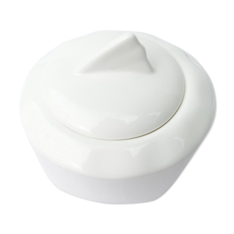 Sucrier en porcelaine blanche