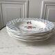 set of 6 hollow plates Digoin Sarreguemines model "Bastia" years 30-40