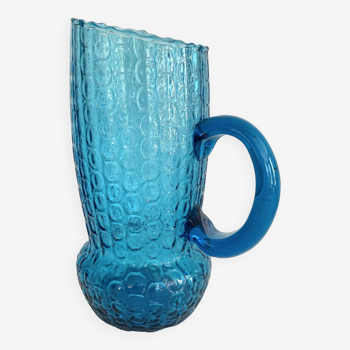 Textured blue carafe 1.3 Liters