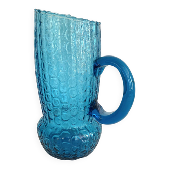 Textured blue carafe 1.3 Liters