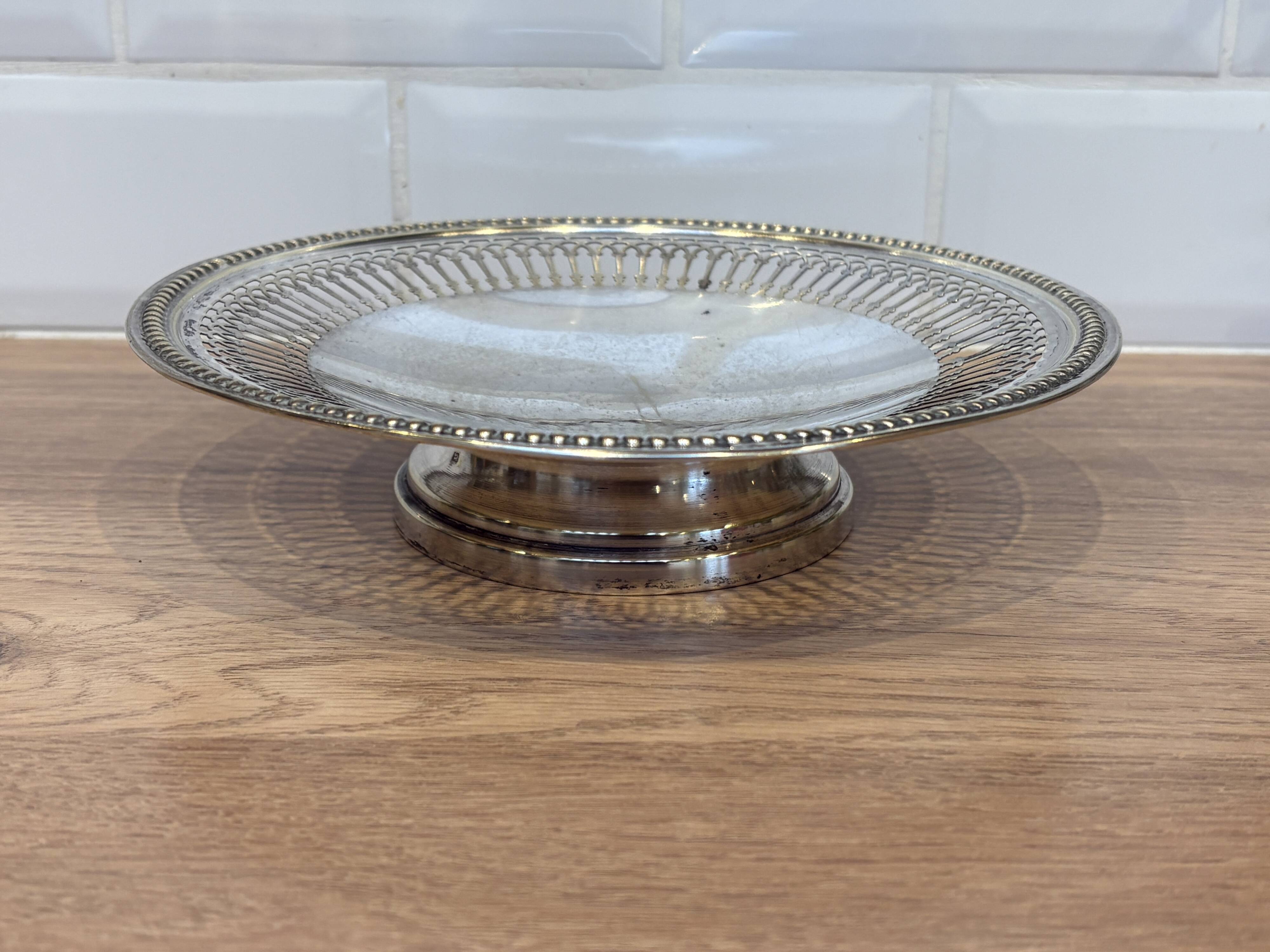 silver-plated display stand