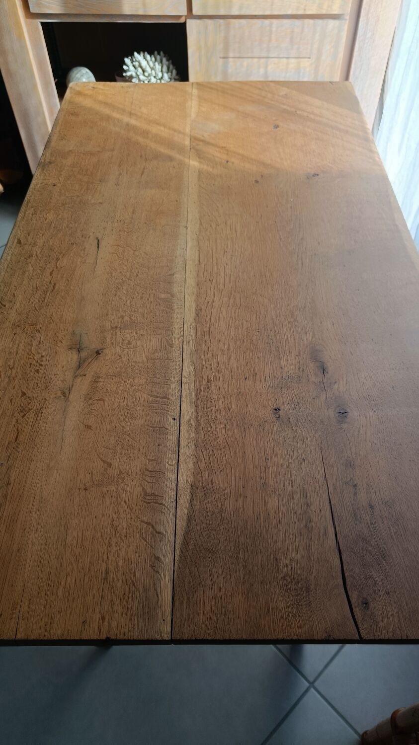 Table de ferme pieds tournés