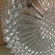 Plafonnier rond pointes de diamant / vintage années 60-70