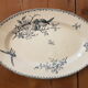Oval dish in Sarreguemines earthenware