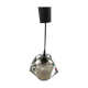 Vintage 70s molded glass hanging lamp