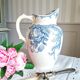 Old pitcher in ironstone faience Longwy