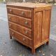 Art deco gilded oak chest of drawers