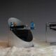 Bar cart by Claudio Salocchi for Luigi Sormani, Italy, 1970s