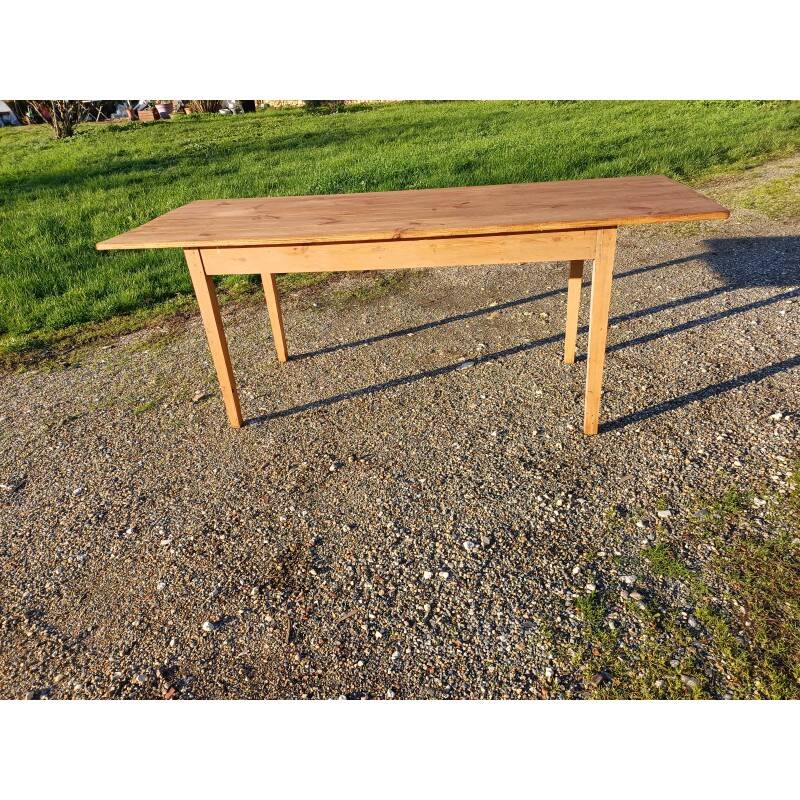 Table de ferme campagnarde en pin