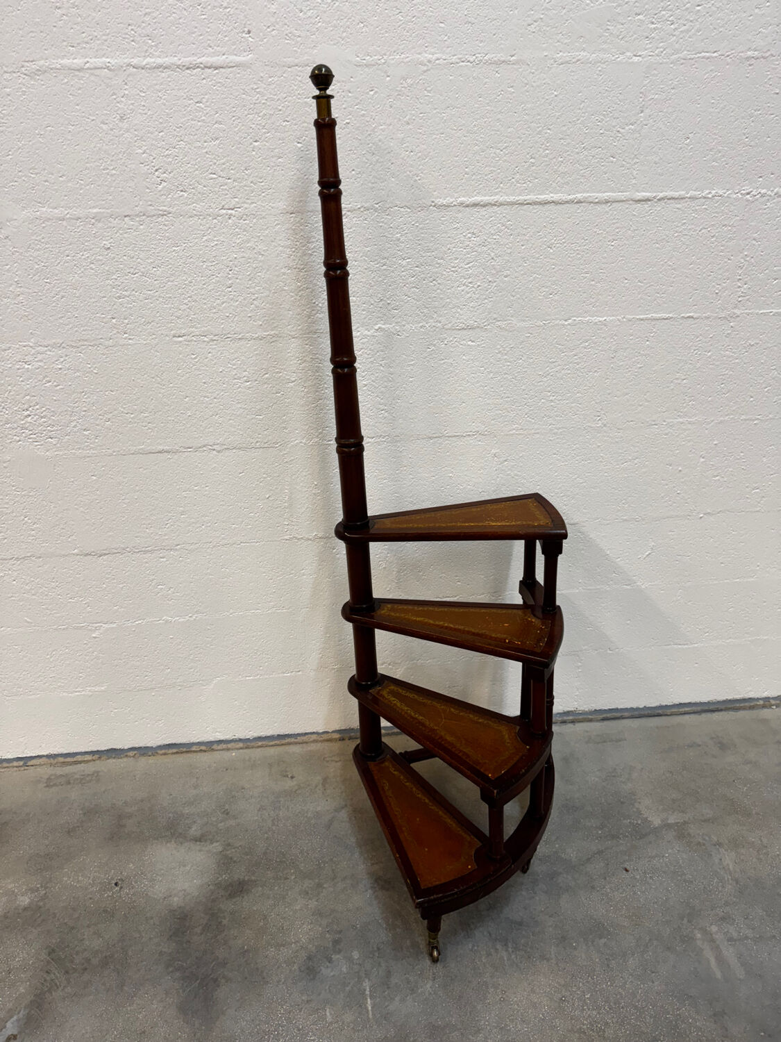 Spiral staircase of the Georgian library, 1950, England.