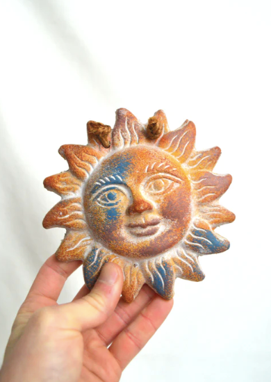 Ceramic wall sun