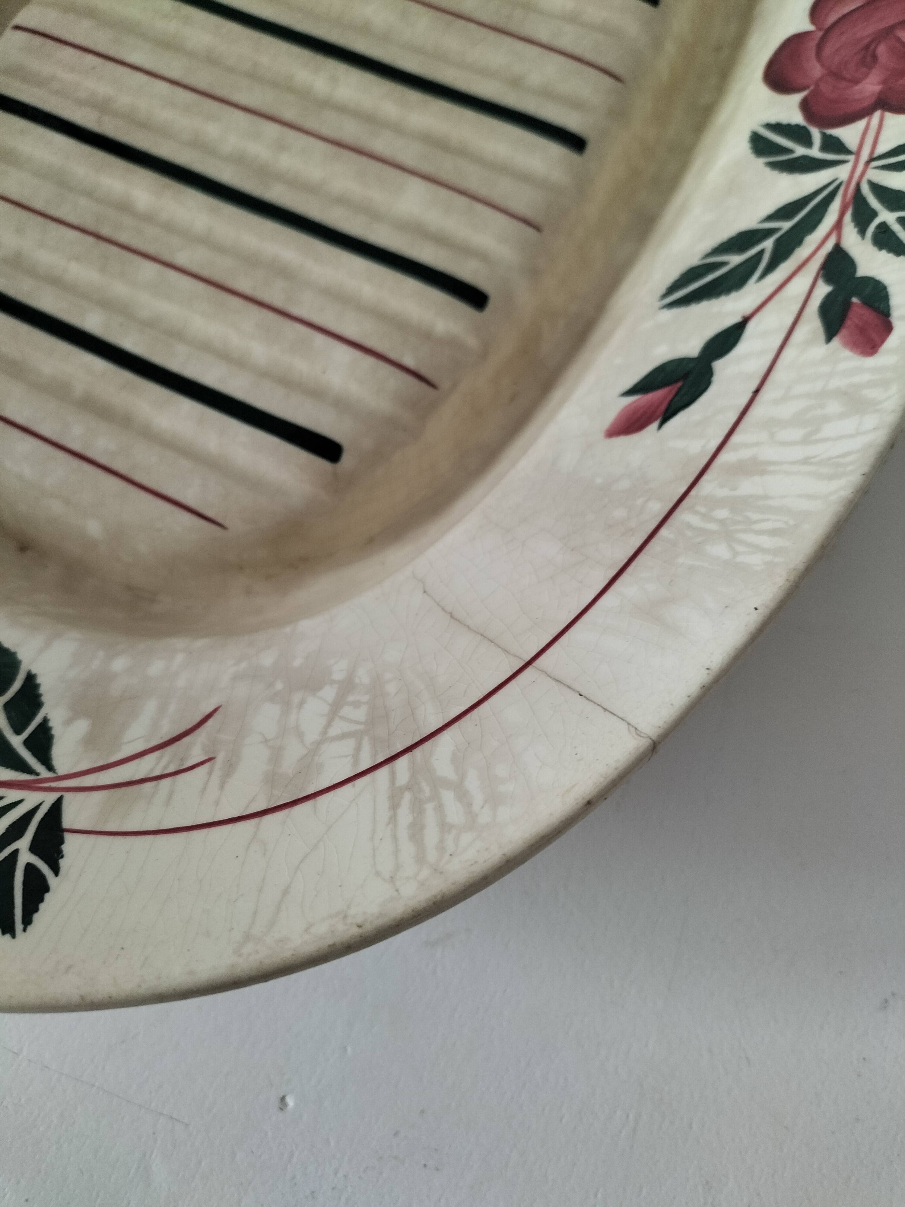 Asparagus dish HBC (Hippolyte Boulenger & Cie), 1920-1955