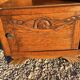 Art Deco oak bedside