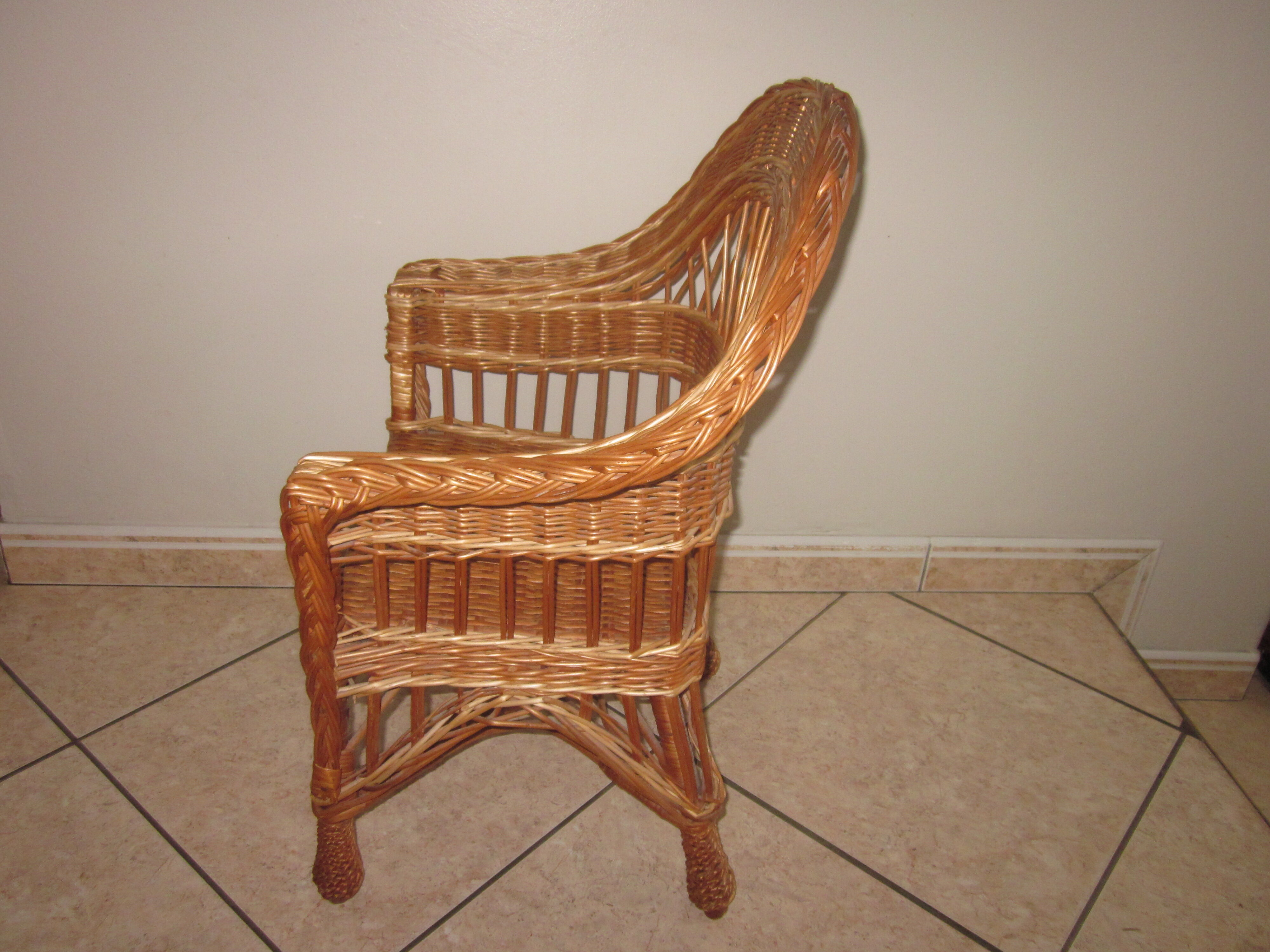 Rattan children's chair