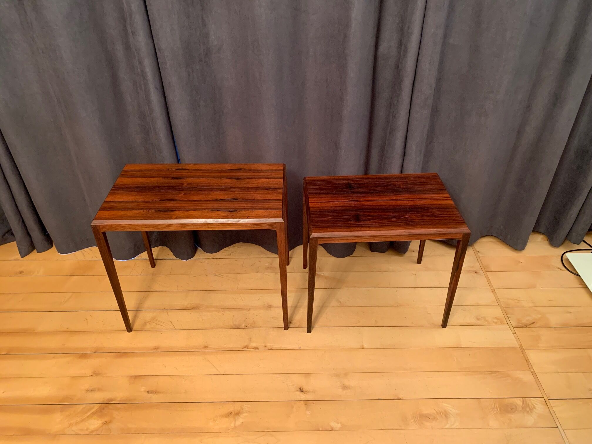 Paire de tables par Johannes Andersen, CFC Silkeborg, Danemark, années 1960