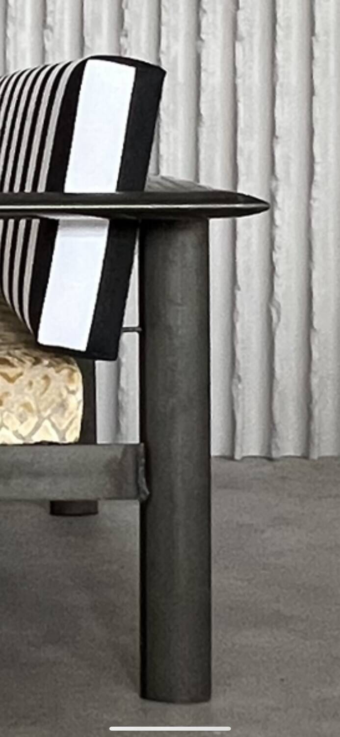 Funky loveseat (newly upholstered)