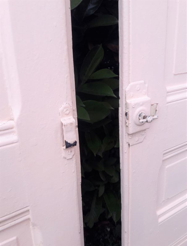 Pair of doors of antique closet