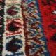 Good quality old oriental rug 100x73cm in red color