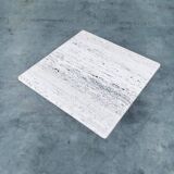 Italian Travertine Square Coffee Table, 1970s