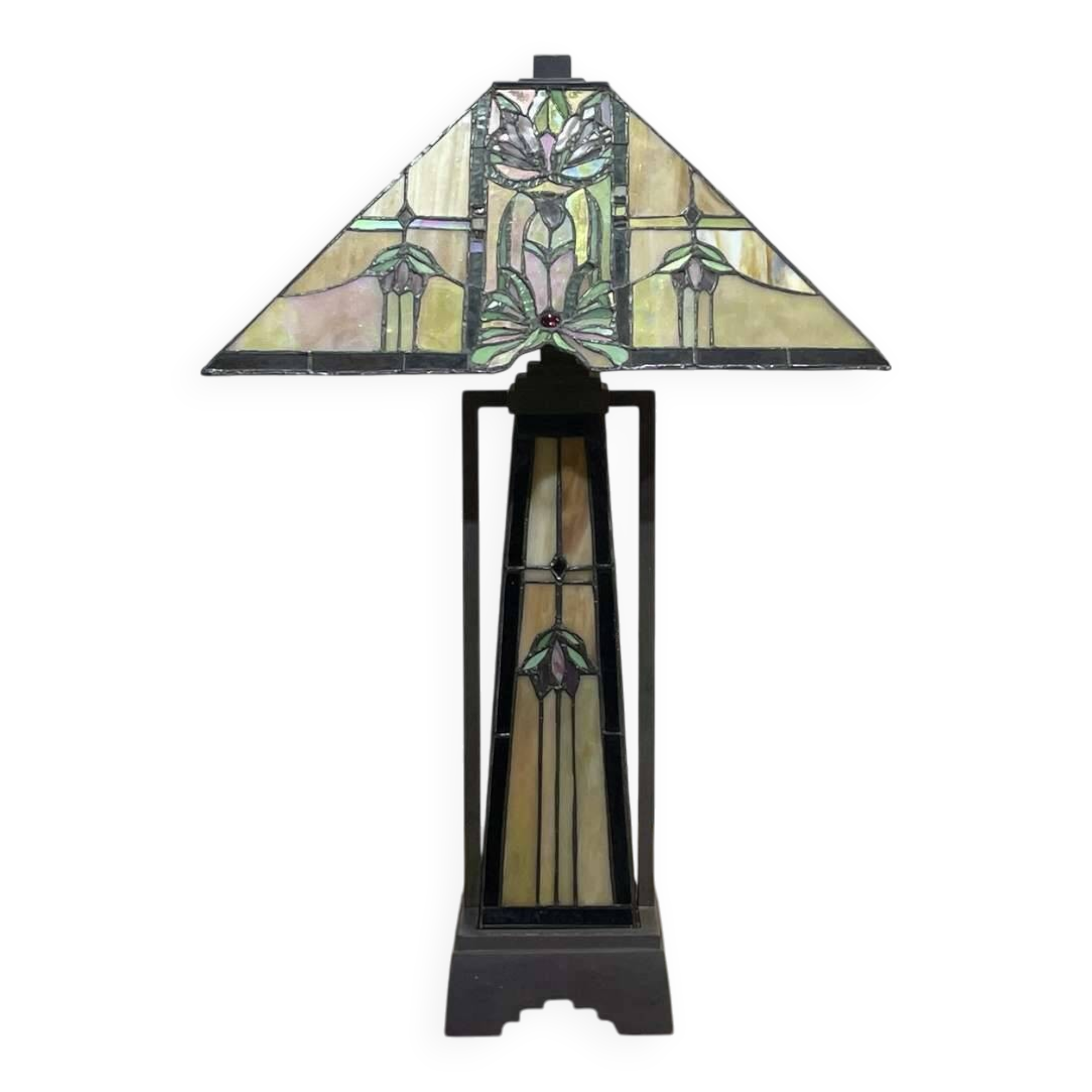 Modern Tiffany style lamp with Art Deco decor
