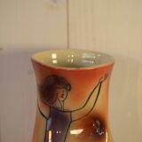 Accolay Dancer Ceramic Vase Signed JC 1960s