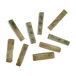 Lot de 9 porte-couteaux