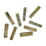 Set of 9 vintage resin knife holders including shell and seahorse