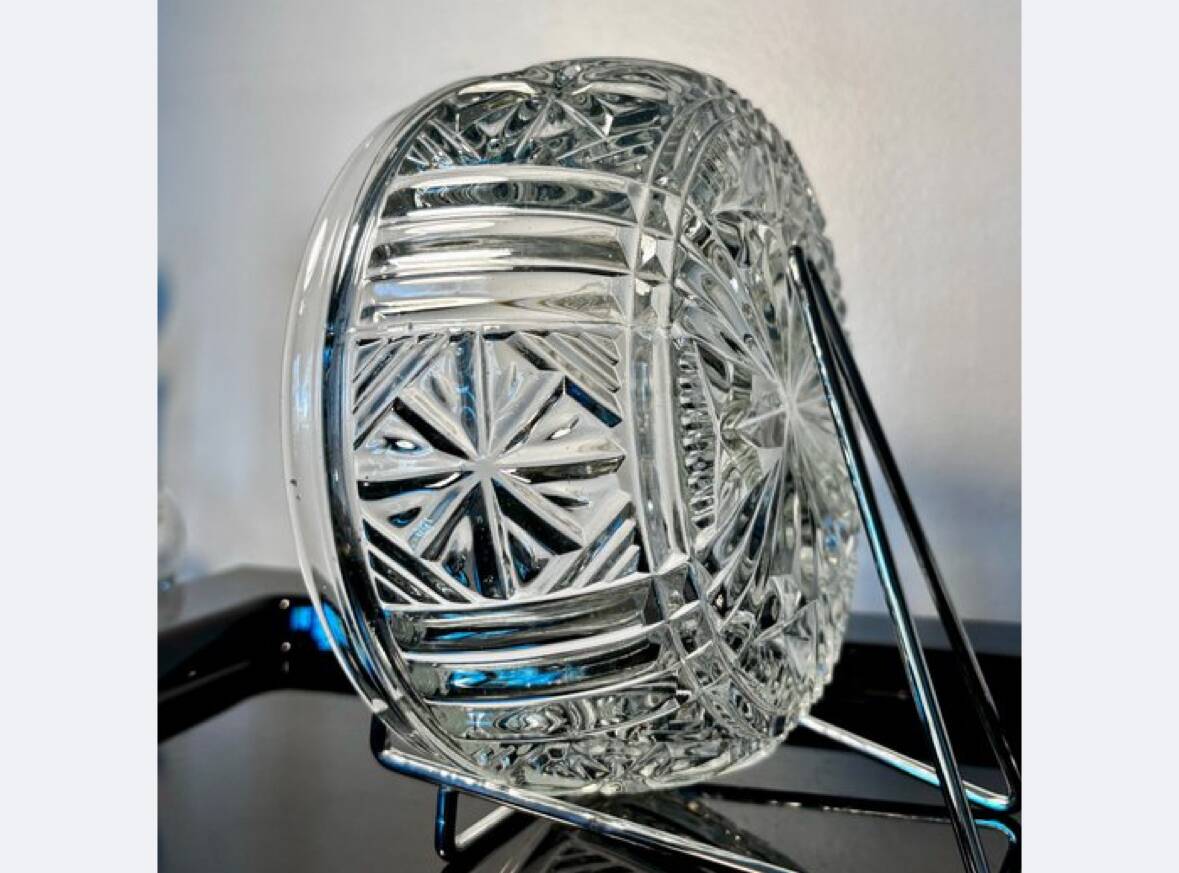 Crystal salad bowl