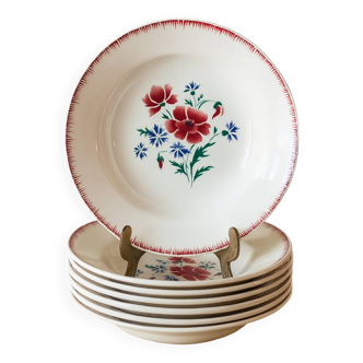 Assiettes anciennes Sarreguemines Prairial années 30