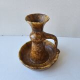 Vintage ceramic candlestick signed Accolay