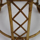 Rattan side table