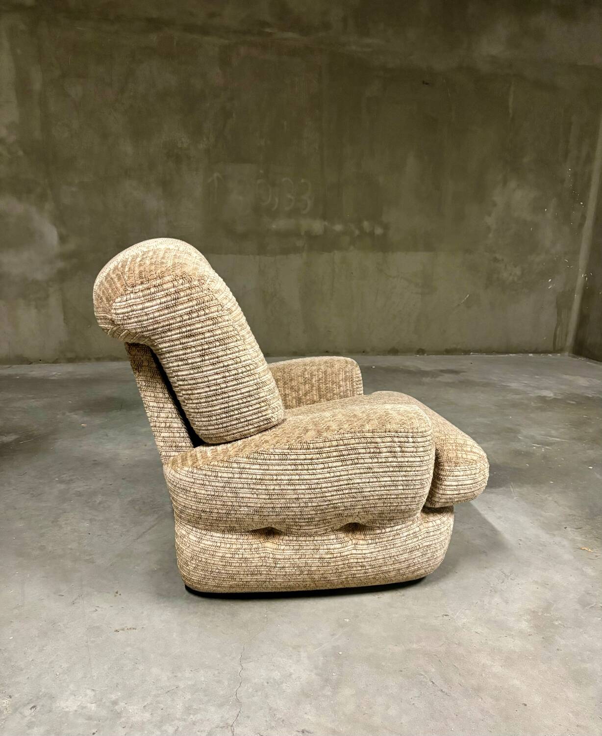 Pair of seventies foam armchairs