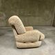 Pair of seventies foam armchairs