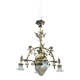 Grand antique chandelier in Gothic style.